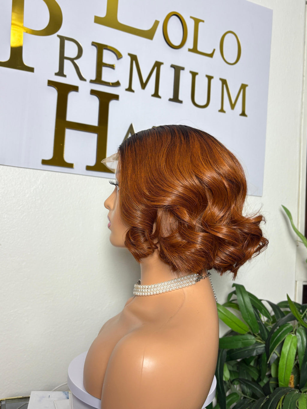 10 inch with 2 by 6 closure Auburn bob